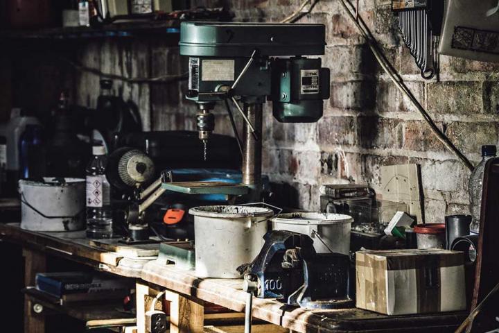 Metal shelving garage application
